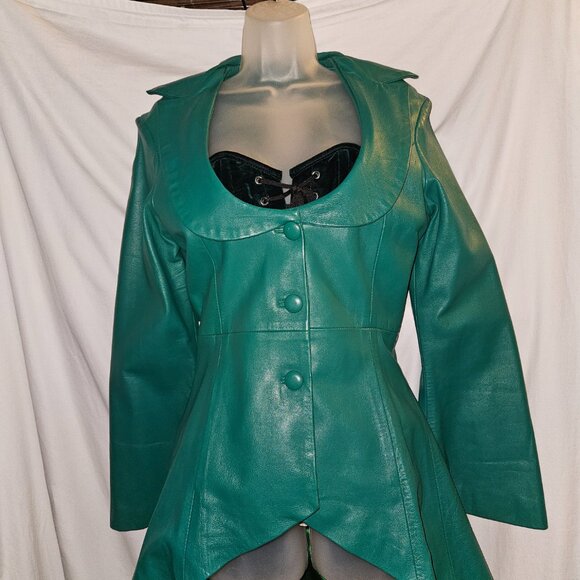 NEW LARGE BLACK PVC 28" TIGHT LACING BABYLON CORSET - Picture 6 of 15